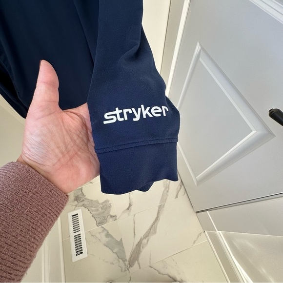 Levelwear Men’s Stryker Navy Quarter Zip Pullover Top SZ XL - Picture 7 of 11